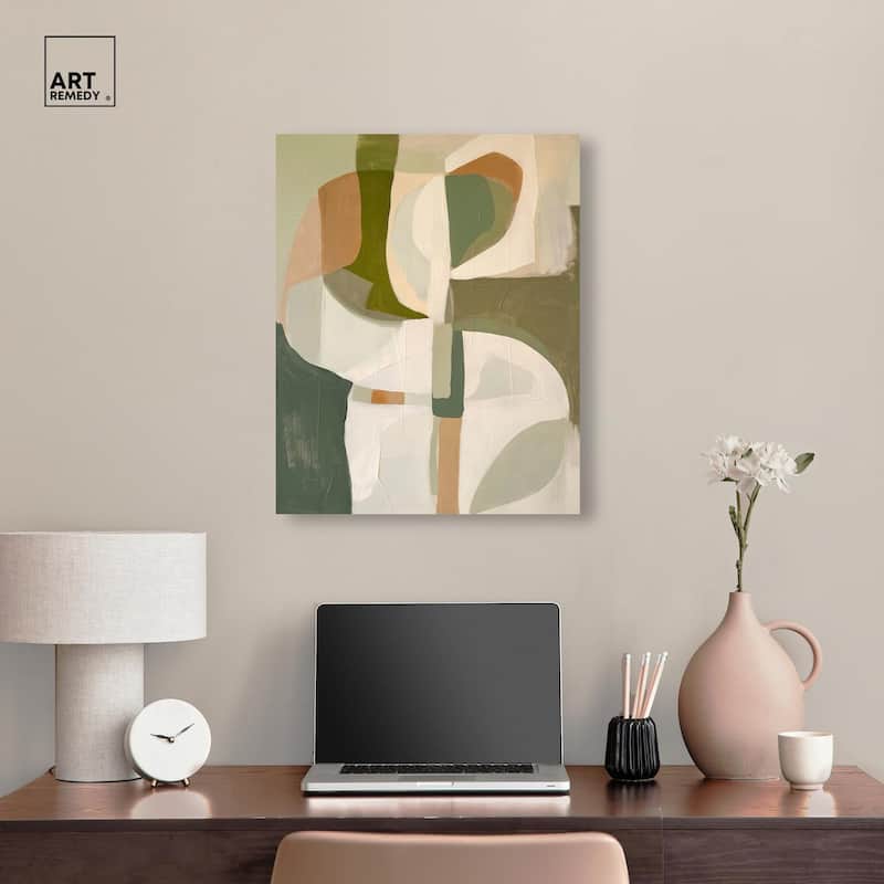 Hazy Shape Tapestry Canvas by Art Remedy, Gallery Wrapped