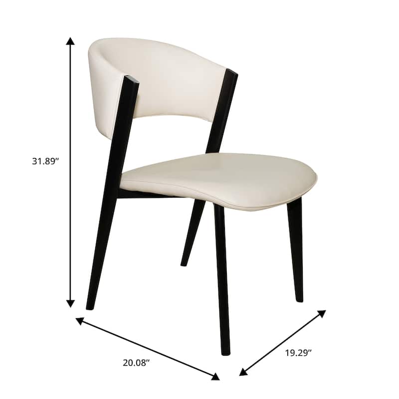 7-Piece Dining Set with 55-Inch Sintered Stone Dining Table and 6 Leather Side Chairs