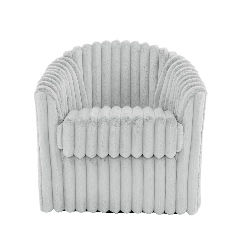 Single Sofa Armchair Swivel Barrel Chair (Set of 2)