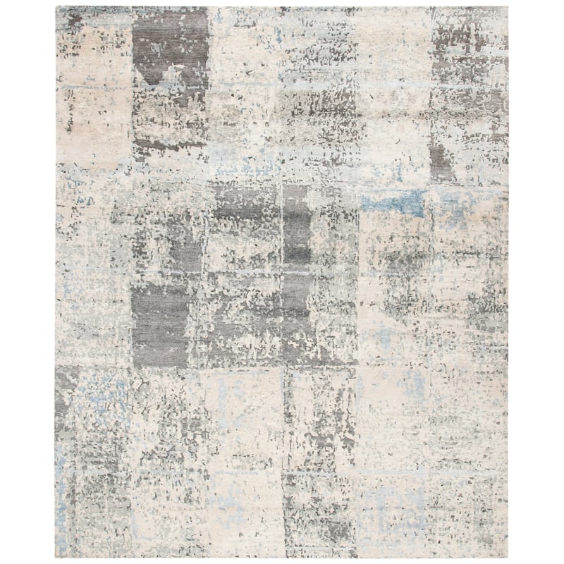 SAFAVIEH Couture Hand-knotted Tiffany Aloisa Modern Abstract Viscose Rug