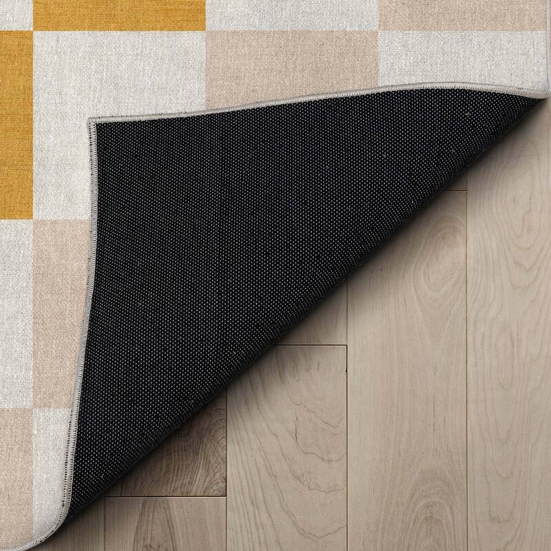 Well Woven Apollo Square Modern Geometric Flat-Weave Area Rug