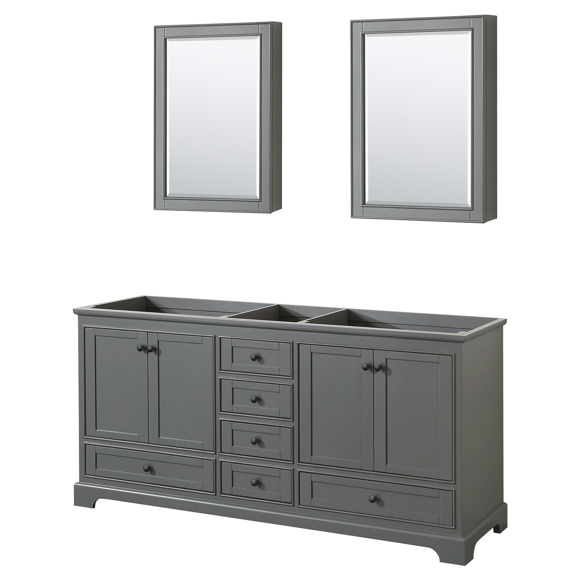 Wyndham Collection Deborah 71" Free Standing Double Wood Vanity