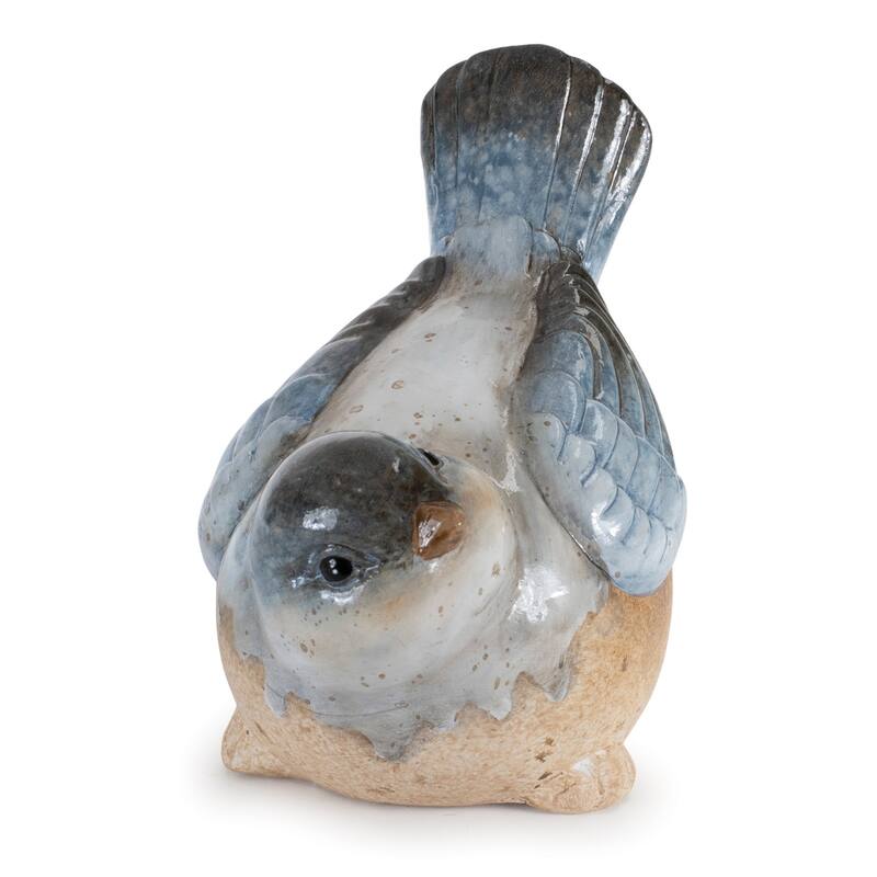 Unglazed Ceramic Bird Figurines - 4.75" - Set of 3