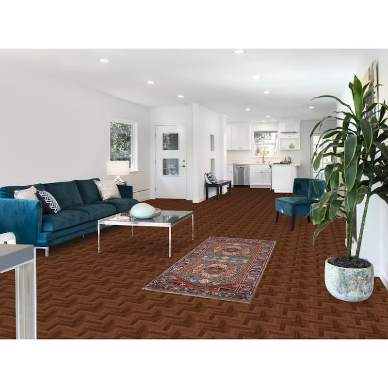 Geometric Heriz Serapi Oriental Accent Rug Hand-Knotted Wool Carpet - 2'7"x 6'0"