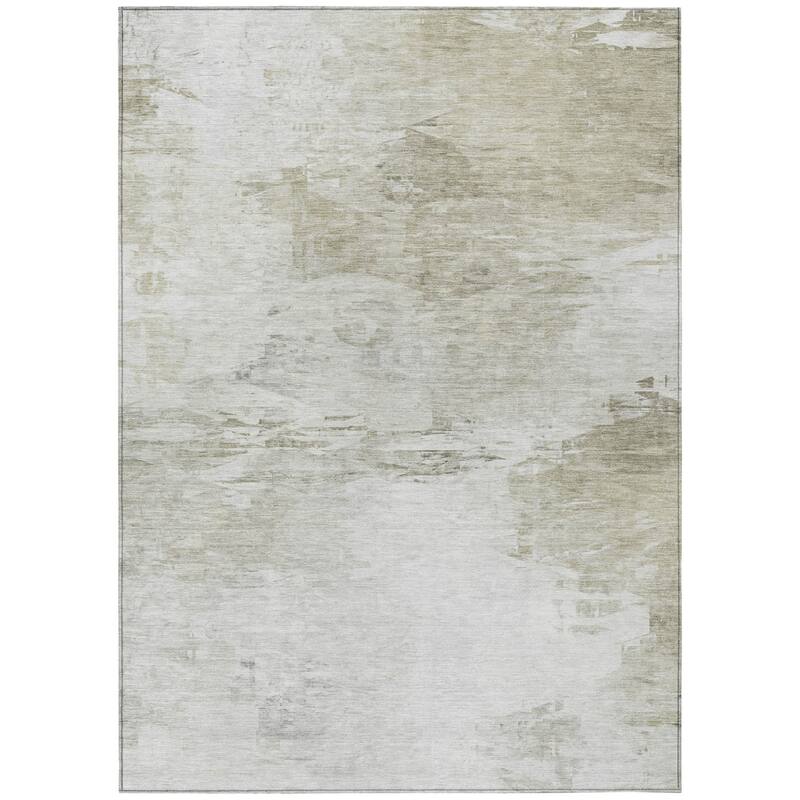 HomeRoots Abstract Transitional Rectangle Outdoor Rug
