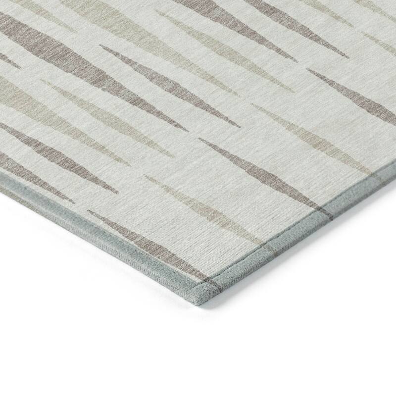 Machine Washable Indoor/ Outdoor Chantille Contemporary Mosaic Rug