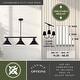 preview thumbnail 4 of 12, Akron 3L Bronze Farmhouse Linear Chandelier Island Pendant Fixture Pool Table Light - 35.75-in W x 14.25-in H x 9.75-in D