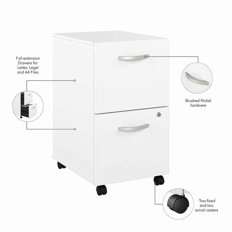 Studio A 2 Drawer Mobile File Cabinet by Bush Business Furniture