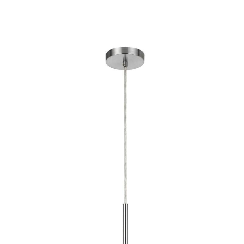 Sia Pendant Light Fixture w Plum Hardback Drum Shade, 24 Inch Chrome