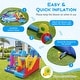 preview thumbnail 8 of 7, Gymax Inflatable Bounce House w/Slides Jumping Area Ball Pit Climbing - Multi-color