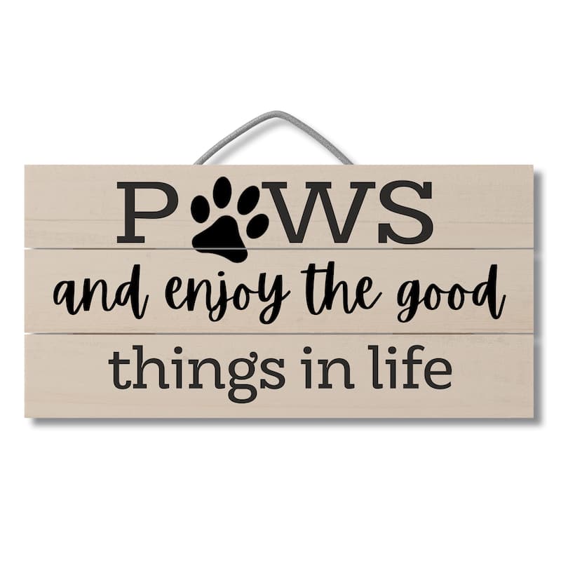 Wood Pallet Hanging Sign - Paws And Enjoy