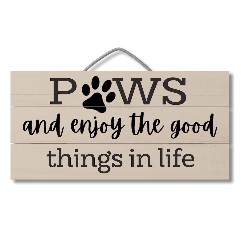 Wood Pallet Hanging Sign - Paws And Enjoy