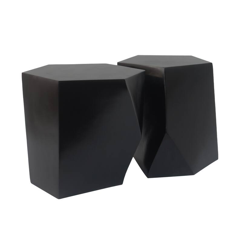 Modern MGO hexagon-topped Coffee Table Set Suitable for Any Space , No assembly is required