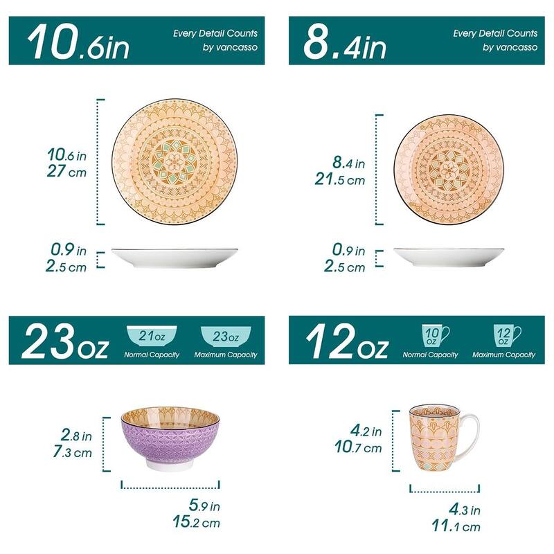 vancasso Casual Bohemia Porcelain Dinnerware Set