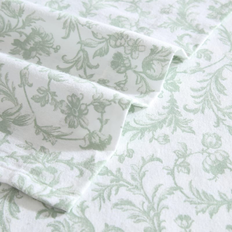 Laura Ashley Printed Cotton Flannel Sheet Set