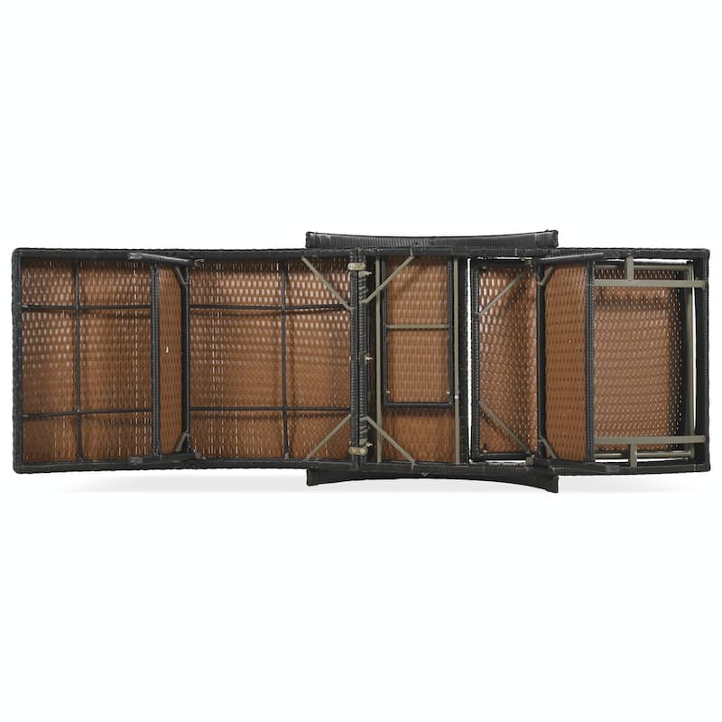 Outdoor Wicker Chaise Lounge Chairs Set of 2