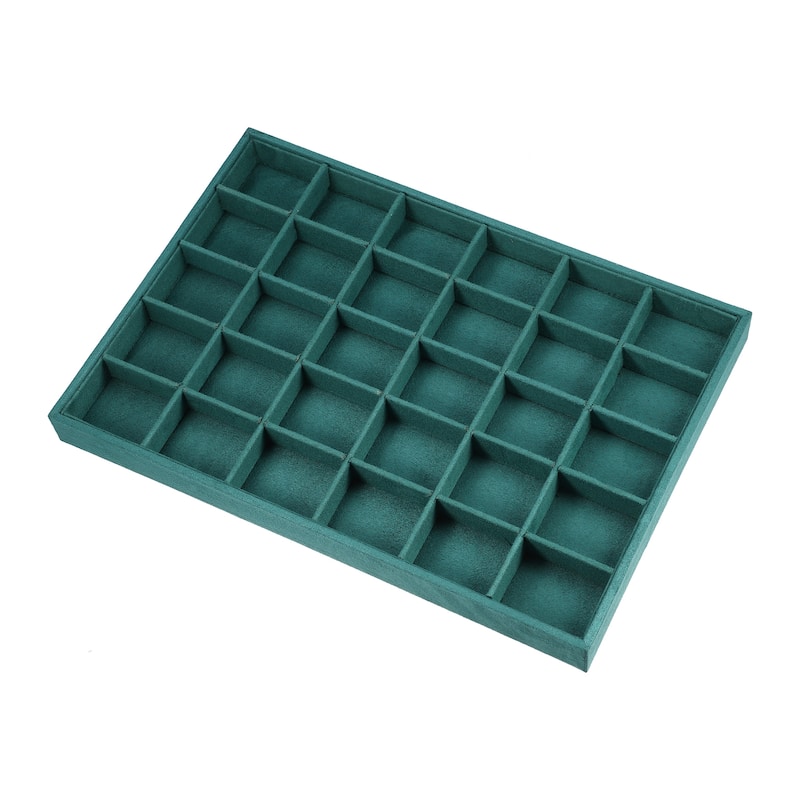 30 Grid Jewelry Tray Stackable for Rings Earrings Necklace Bracelet