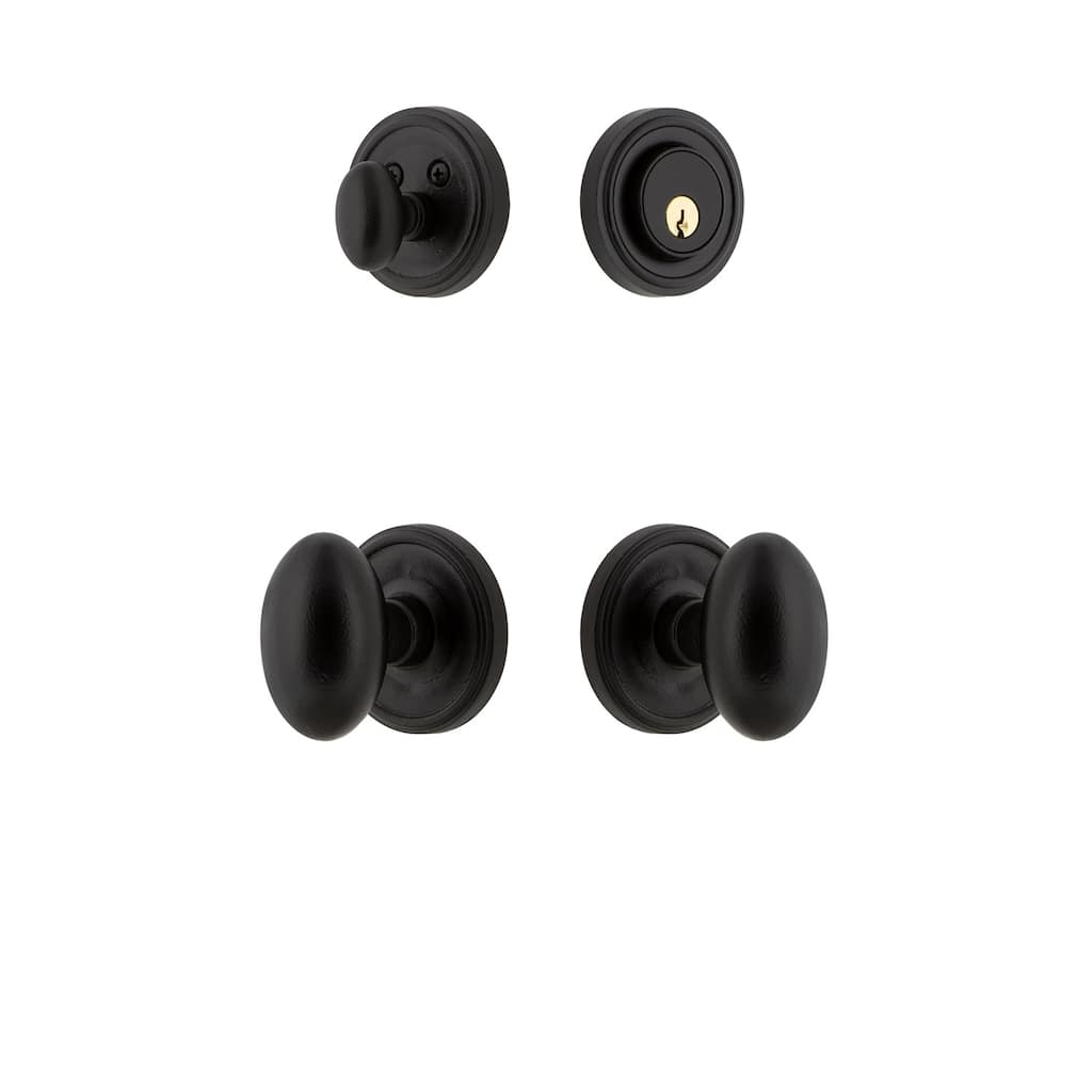 Ageless Iron Loch - Rustic Cast Iron Single Cylinder Keyed Entry