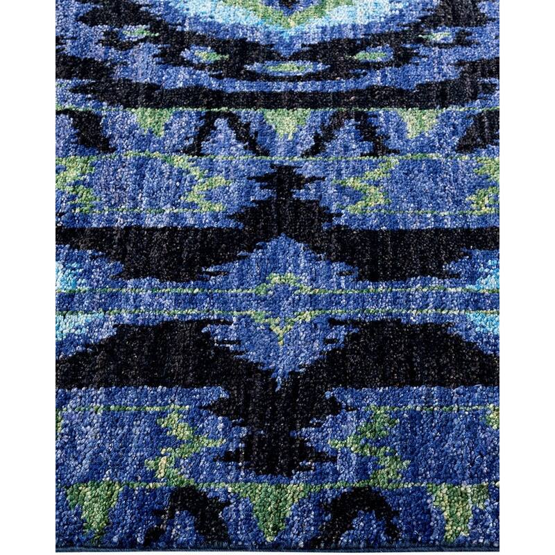 Contemporary Overdyed Wool Hand Knotted Runner - 2' 6" x 10' 8"