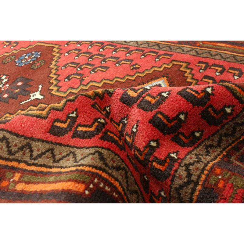 ECARPETGALLERY Hand-knotted Andelz Red Wool Rug - 3'3 x 5'2