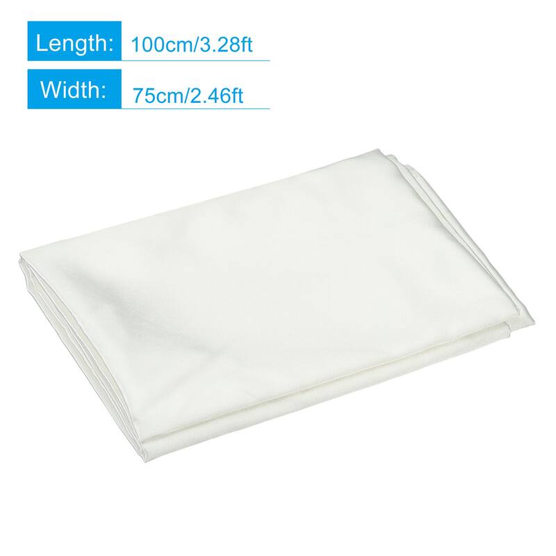 Fabric Backdrop, Seamless Cloth Photo Background for Studio - White - 3.3x2.5ft