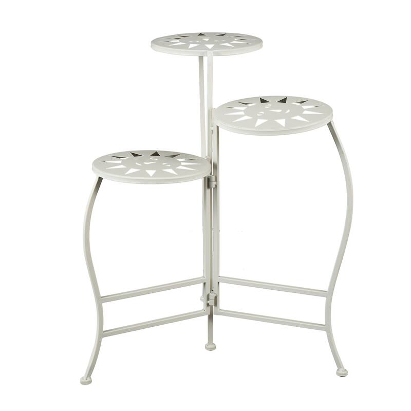 Metal Indoor Outdoor 3 Tier Floral Plantstand