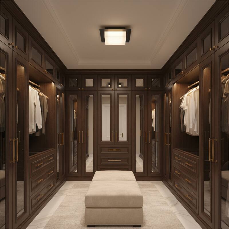 8 inch Square Integrated LED Flush Mount