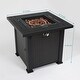 preview thumbnail 5 of 7, Anmytek 28" Square Steel Propane Outdoor Fire Pit Table