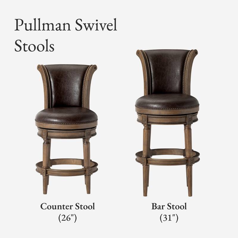 Maven Lane Pullman Swivel Kitchen Dining Stool