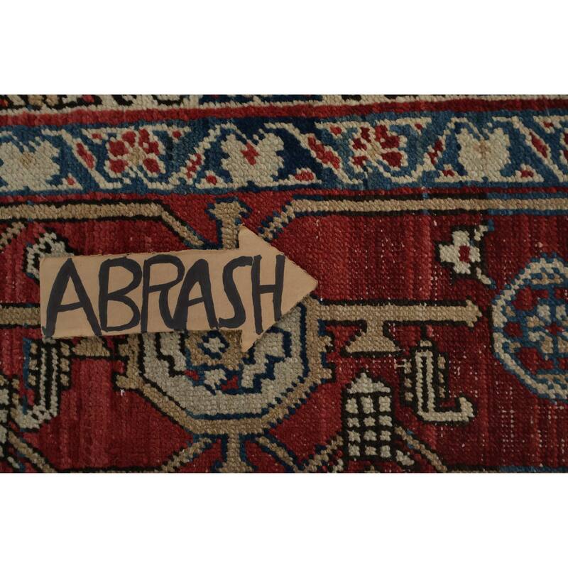 Hand Knotted Oriental 100% Wool Carpet Traditional Floral Beige & Ivories Sultanabad (Ziegler) Area Rug - 11' 0'' X 9' 1''