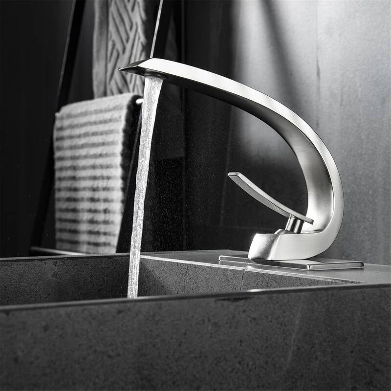 Single Handle Bathroom Sink Faucet One Hole Modern Bathroom Vanity Basin Faucets Mixer Taps With Valve