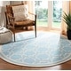 preview thumbnail 11 of 107, SAFAVIEH Handmade Flatweave Dhurries Valarie Modern Moroccan Wool Rug 6' Round - Light Blue/Ivory - Round