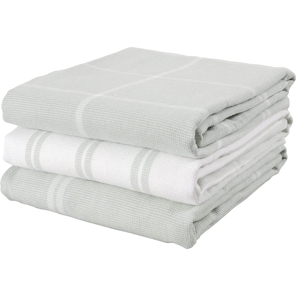 KAF Home White Kitchen Towels, 10 Pack, 100% Cotton - 20 x 30, Soft and Functional