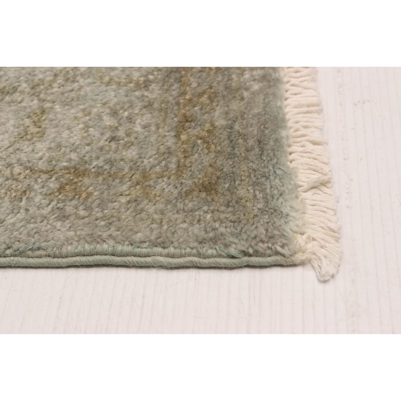 ECARPETGALLERY Hand-knotted Vibrance Light Grey Wool Rug - 8'2 x 10'0