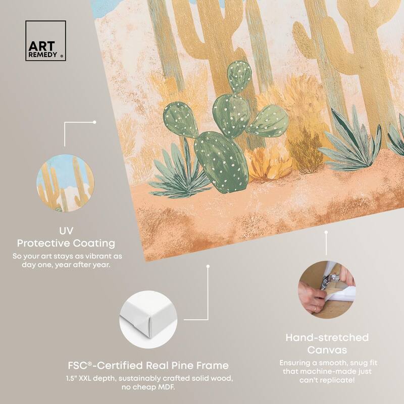 Cactus Canvas by Art Remedy, Gallery Wrapped