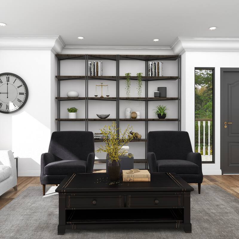 Gold Metal Small Vintage Style Decorative Scales with Red and Green Floral Accents