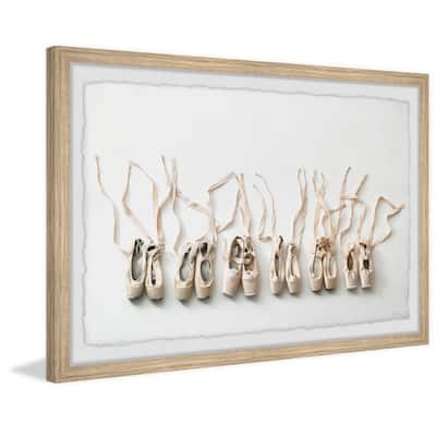 'Ballerina Shoes' Framed Painting Print