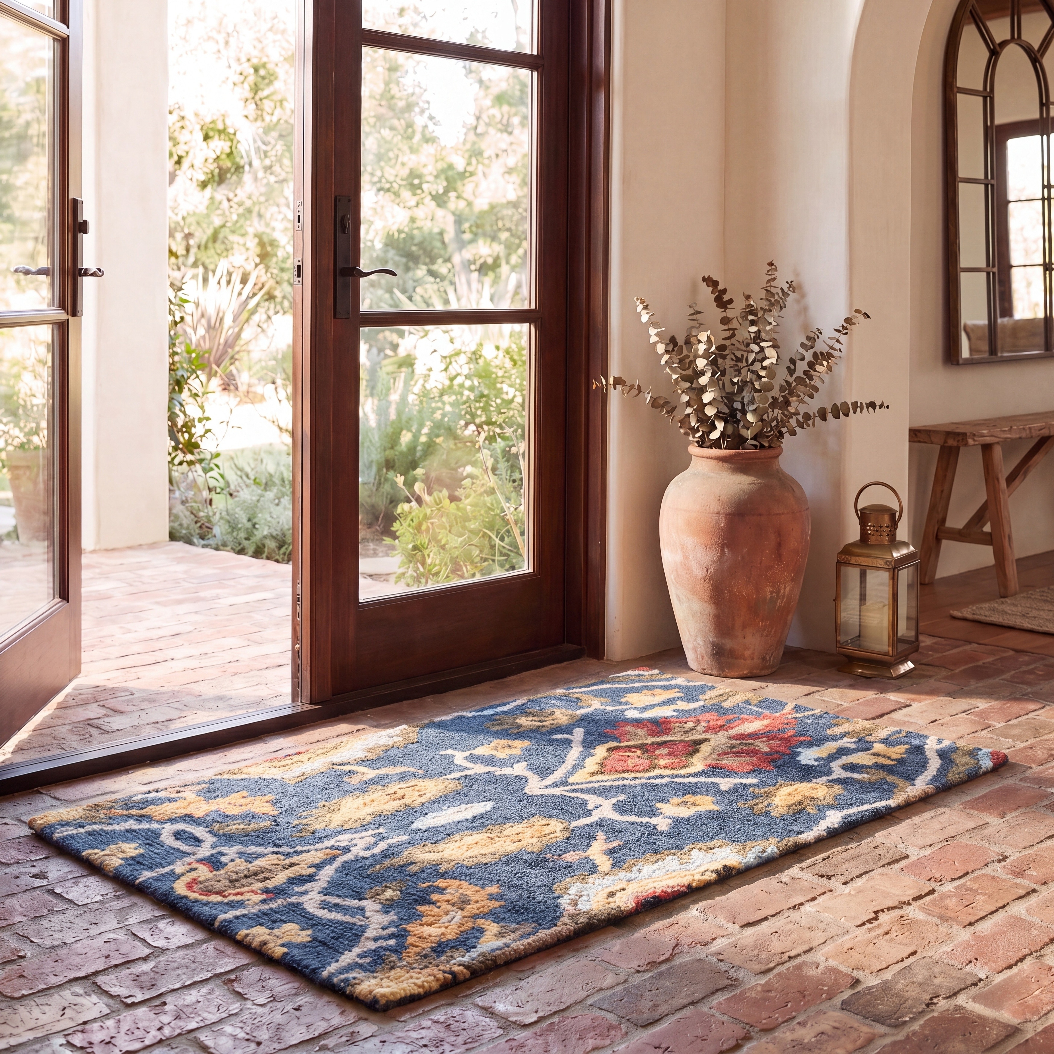 SAFAVIEH Fiorello Handmade Blossom French Country Wool Area Rug