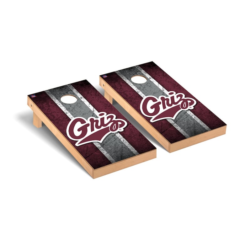 University of Montana Grizzlies 2x4 Pro Cornhole Boards - V7 - Include Carrying Case