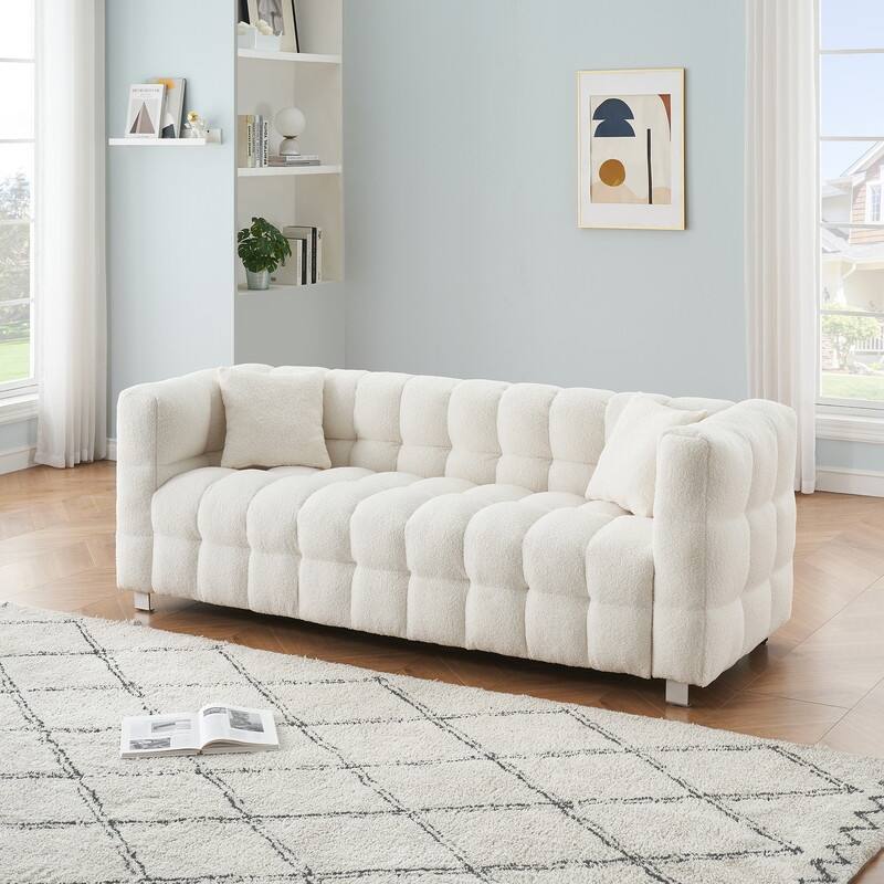 80" Checkersfield High Back (13.4") Upholstered Sofa (Improved, New)