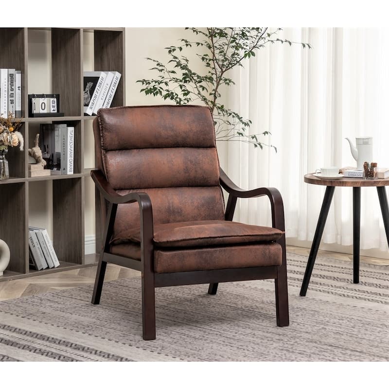 Clovis 24.8" Wide Microfiber Accent Chair
