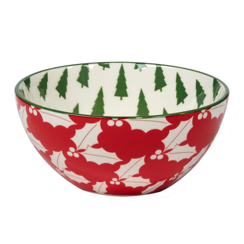 Certified International Winter Medley 13 oz. All Purpose Bowls, Set of 6 Assorted Designs - 13 oz.