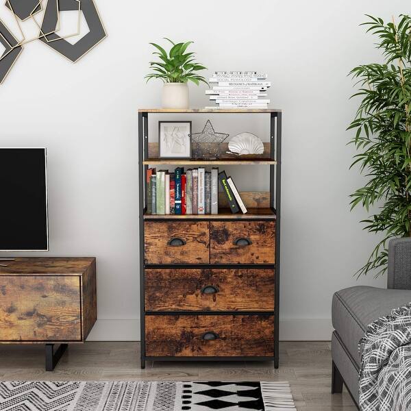 bookcase for dresser Bedroom Storage Ideas: Dresser & Bookshelves