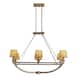 Transitional to Nautical Modern Interiors Oil-Rubbed Bronze 6-Light Chandelier With Warm Fabric Shades For Dining Room Decor - Oil-Rubbed Bronze