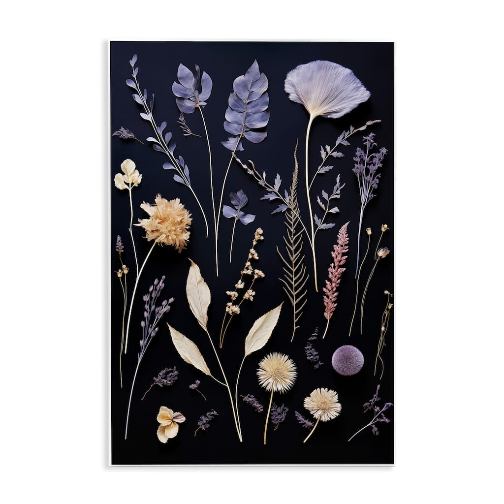 Stupell Various Sprigs on Black Wall Plaque Art Design By Heidi Kuntz