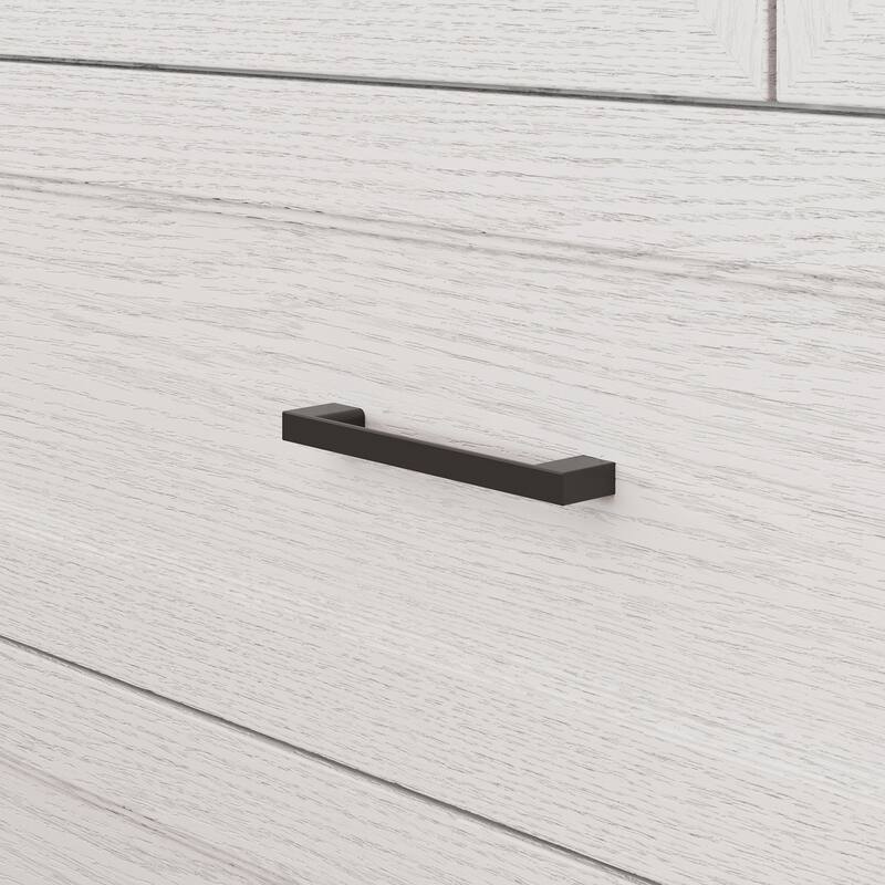 Modern 9-Drawer Dresser with Solid Wood Legs, Vintage Brown and White Wood Grain Options, Bedroom Storage Chest