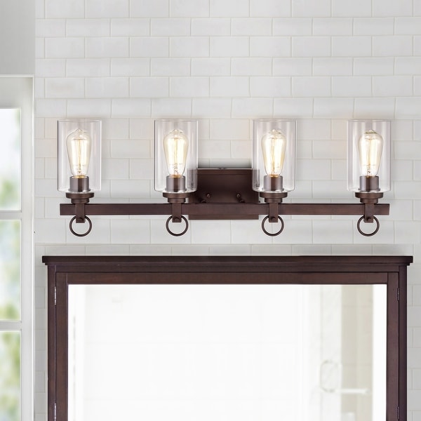 4 Light Oil Rubbed Bronze Bath Vanity Light
