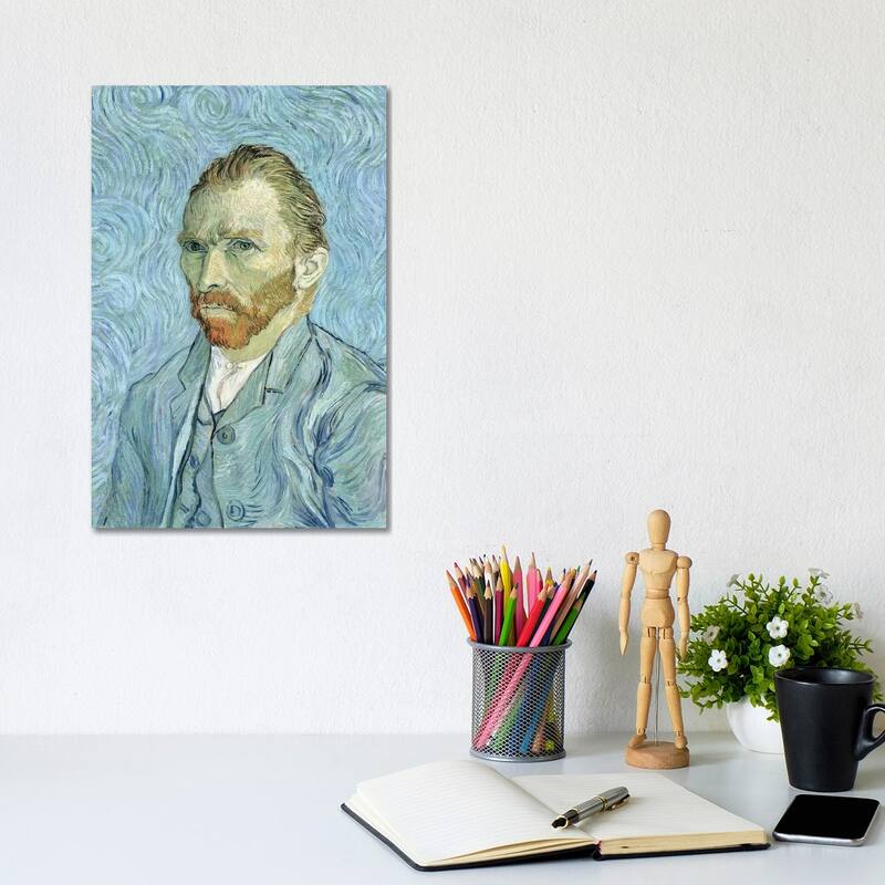 iCanvas "Self Portrait, September 1889" by Vincent van Gogh Canvas Print - 12x8x0.75
