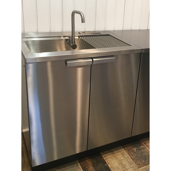 Newage Products Outdoor Kitchen 32 W X 24 D Sink Cabinet Free Newage Products Outdoor Kitchen 32 W X 24 D Sink Cabinet Free Shipping Today 12017818