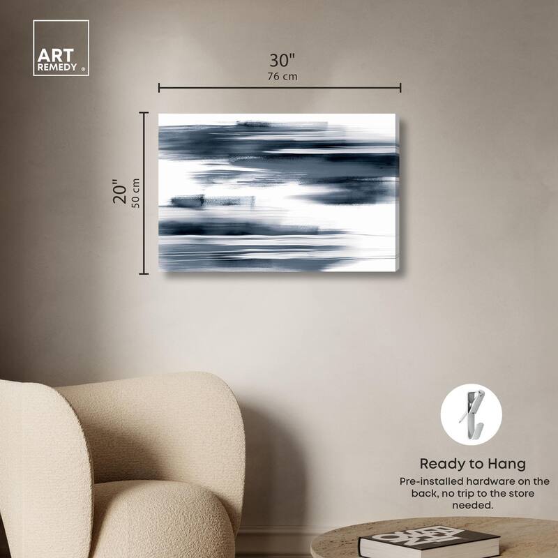 Blue Mirage II Canvas by Art Remedy, Gallery Wrapped